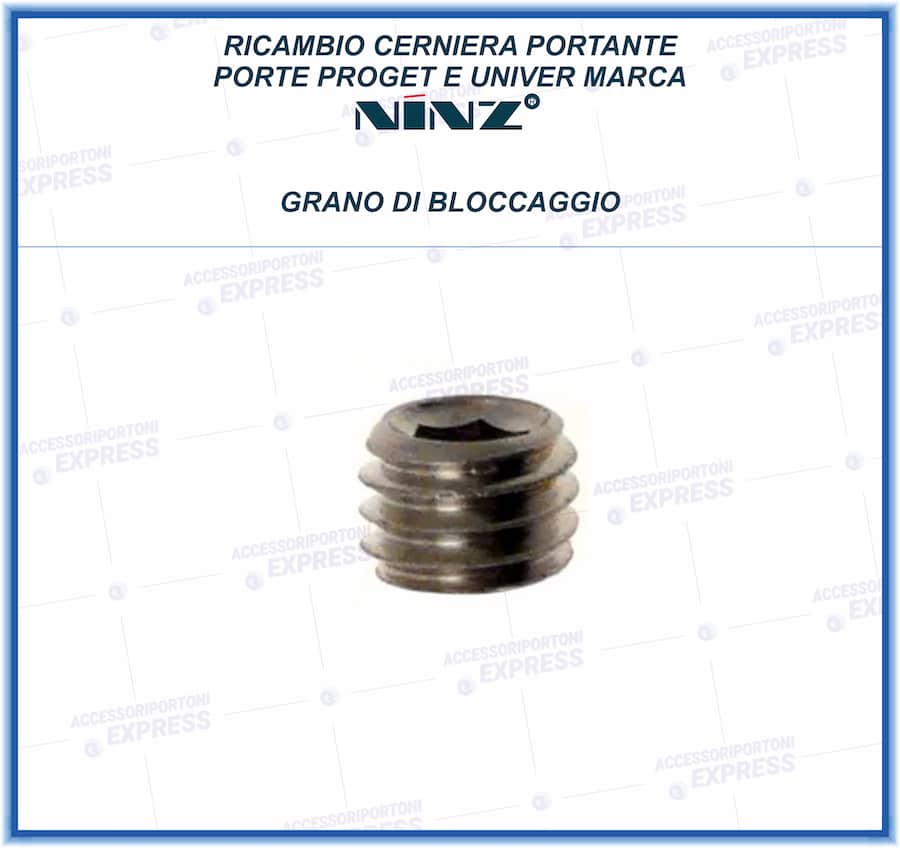 Grano bloccaggio per perno portasfere