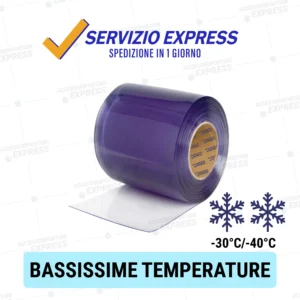 Rotoli di striscia in PVC polar per bassissime temperature -30° / -40° c per porte flessibili a strisce in PVC